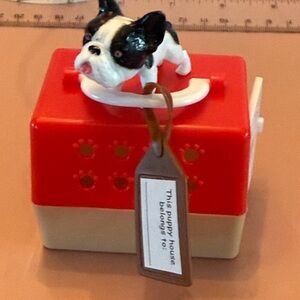 Puppy House Toy with Black and White Dog